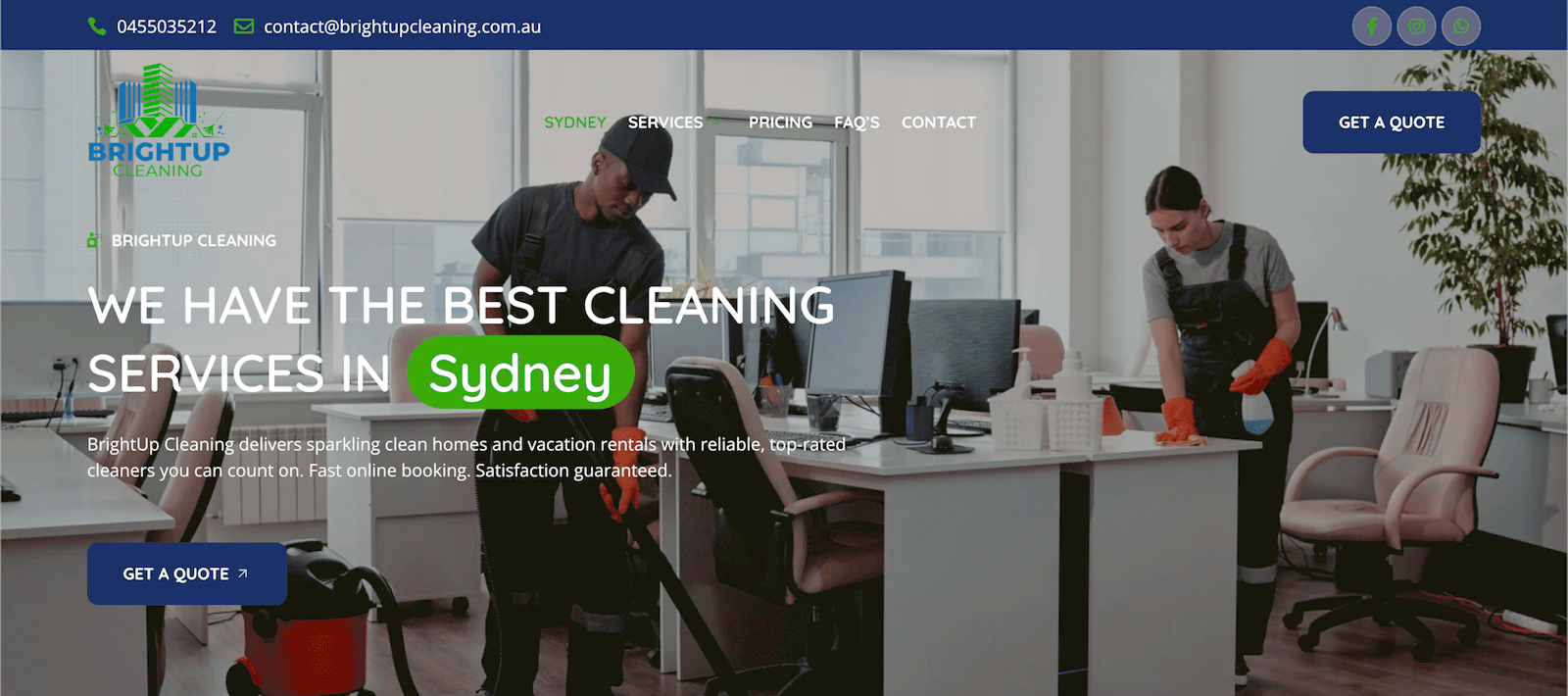 Portfolio cleaning company 1st part