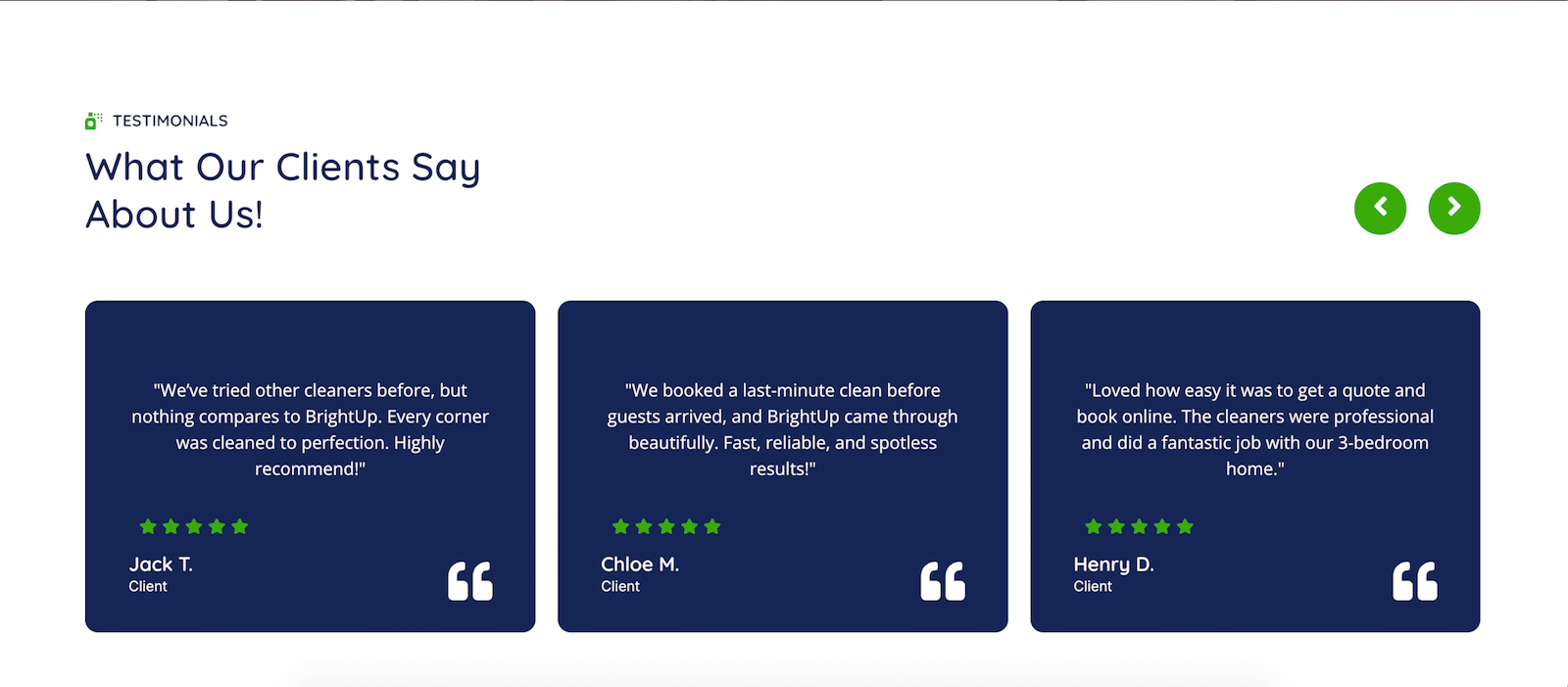 Portfolio cleaning company 2nd part