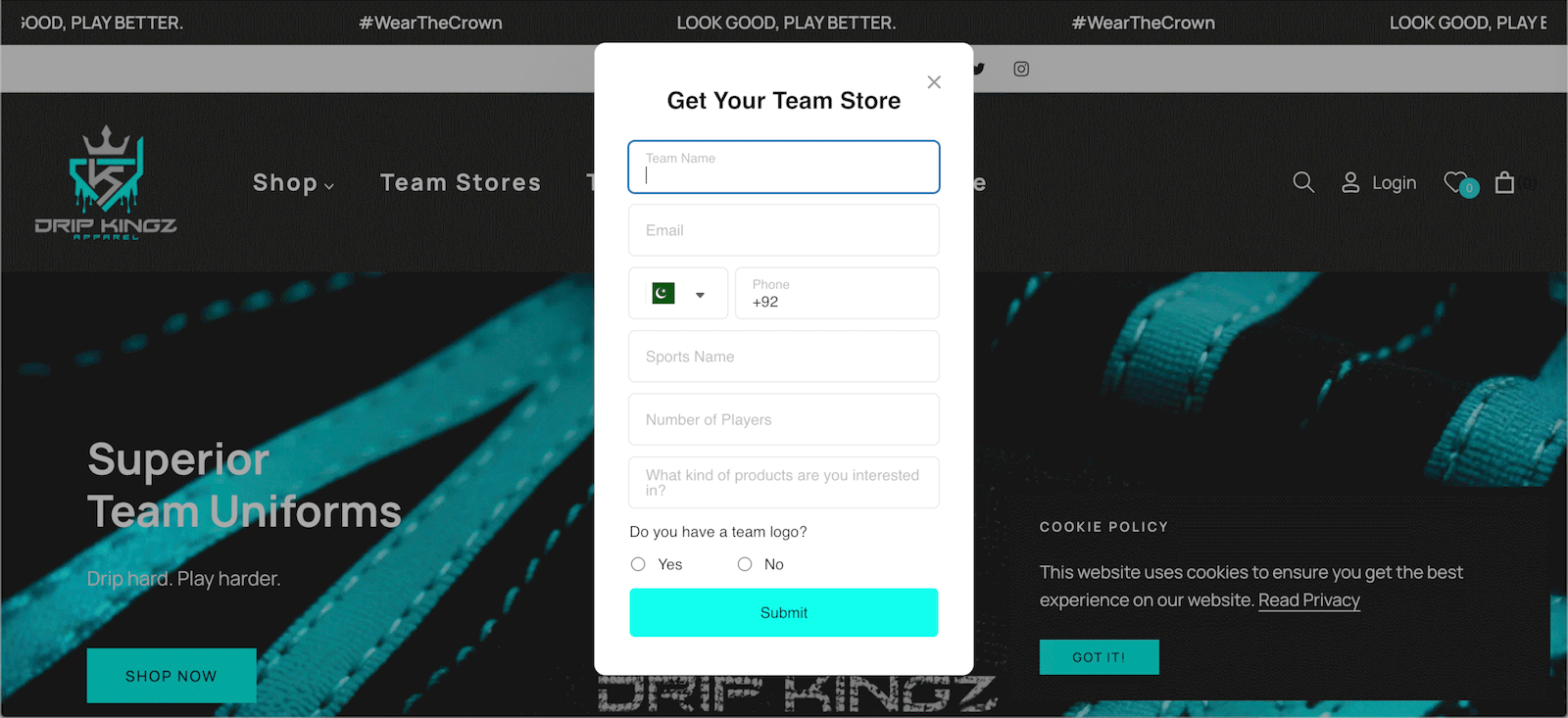 Portfolio Fashion & E-Commerce website part 1