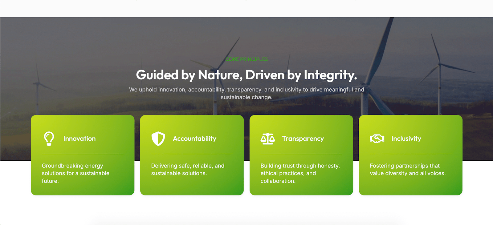 Portfolio sustainable growth website part 3