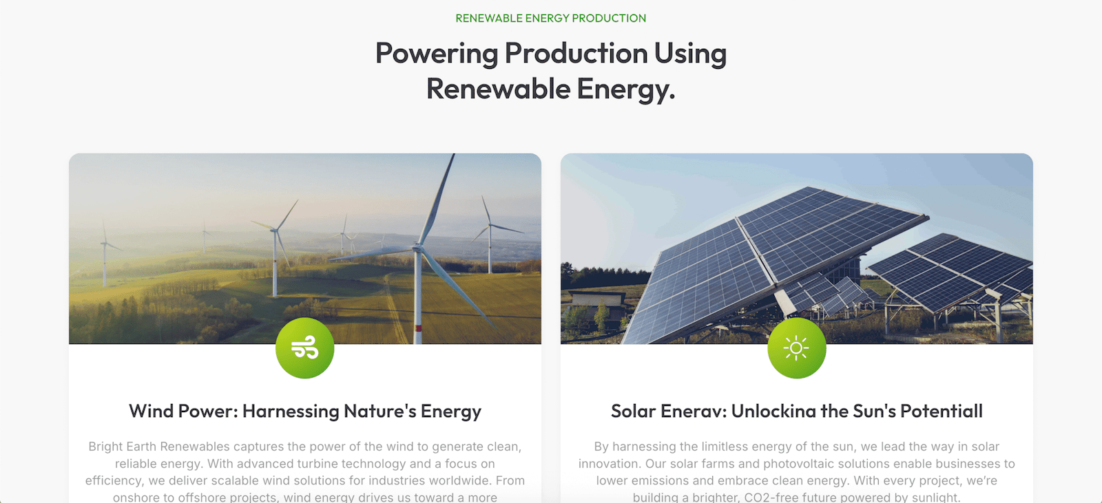 Portfolio sustainable growth website part 5