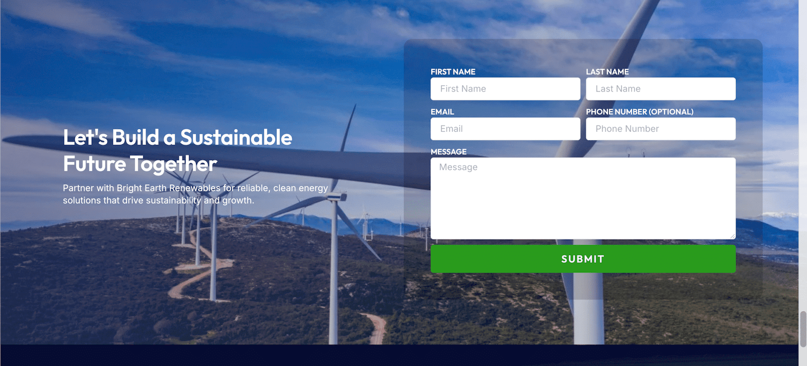 Portfolio sustainable growth website part 7