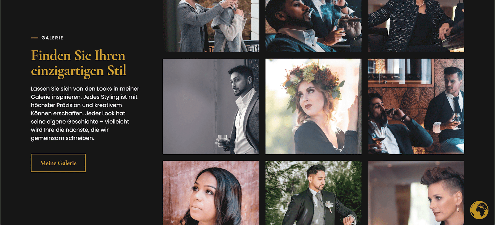 Portfolio Hair salon website part 4