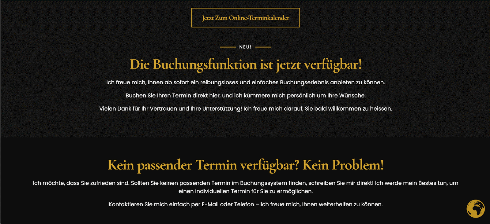 Portfolio Hair salon website part 10