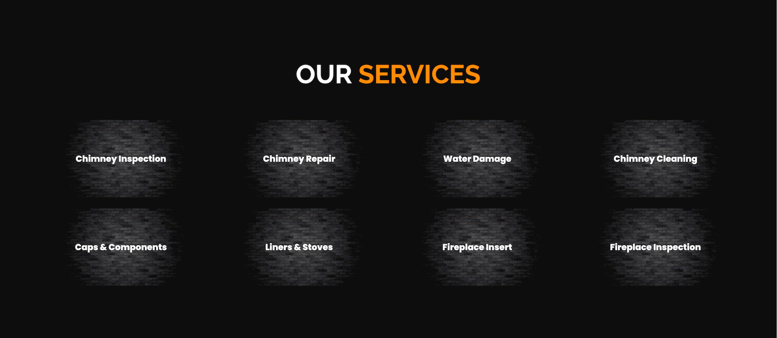 Portfolio Chimney maintenance service website part Two